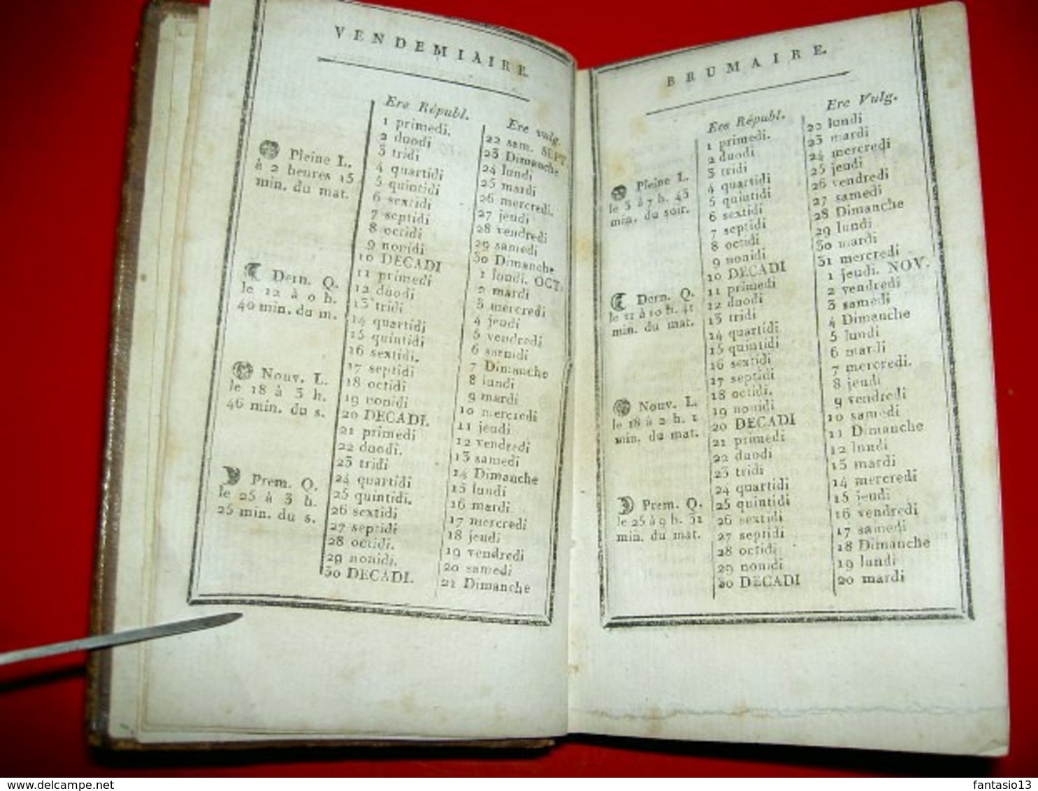 Le Bon Jardinier  Almanach Pout L'an Septième De La République Française. Chez Onfroy à Paris An 7 / 1799 - 1701-1800