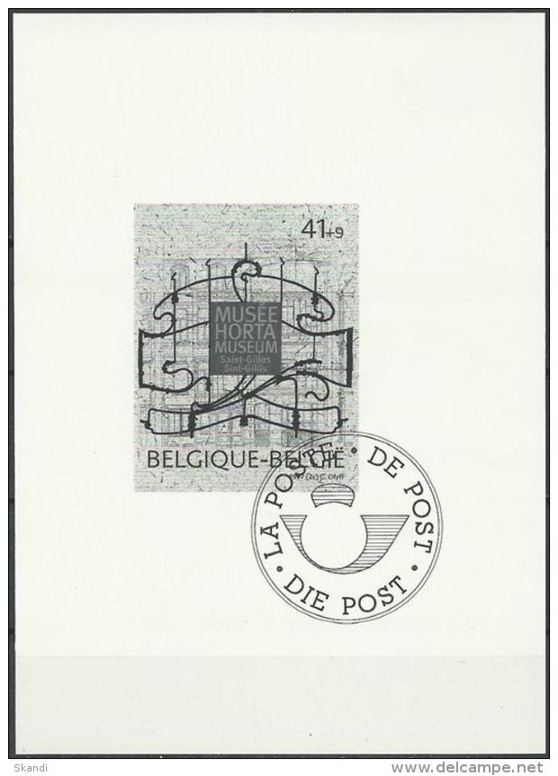 BELGIEN 1997 Mi-Nr. Block 68 Schwarzdruck O Used - Aus Abo - Schwarz-weiß Kleinbögen [ZN & GC]