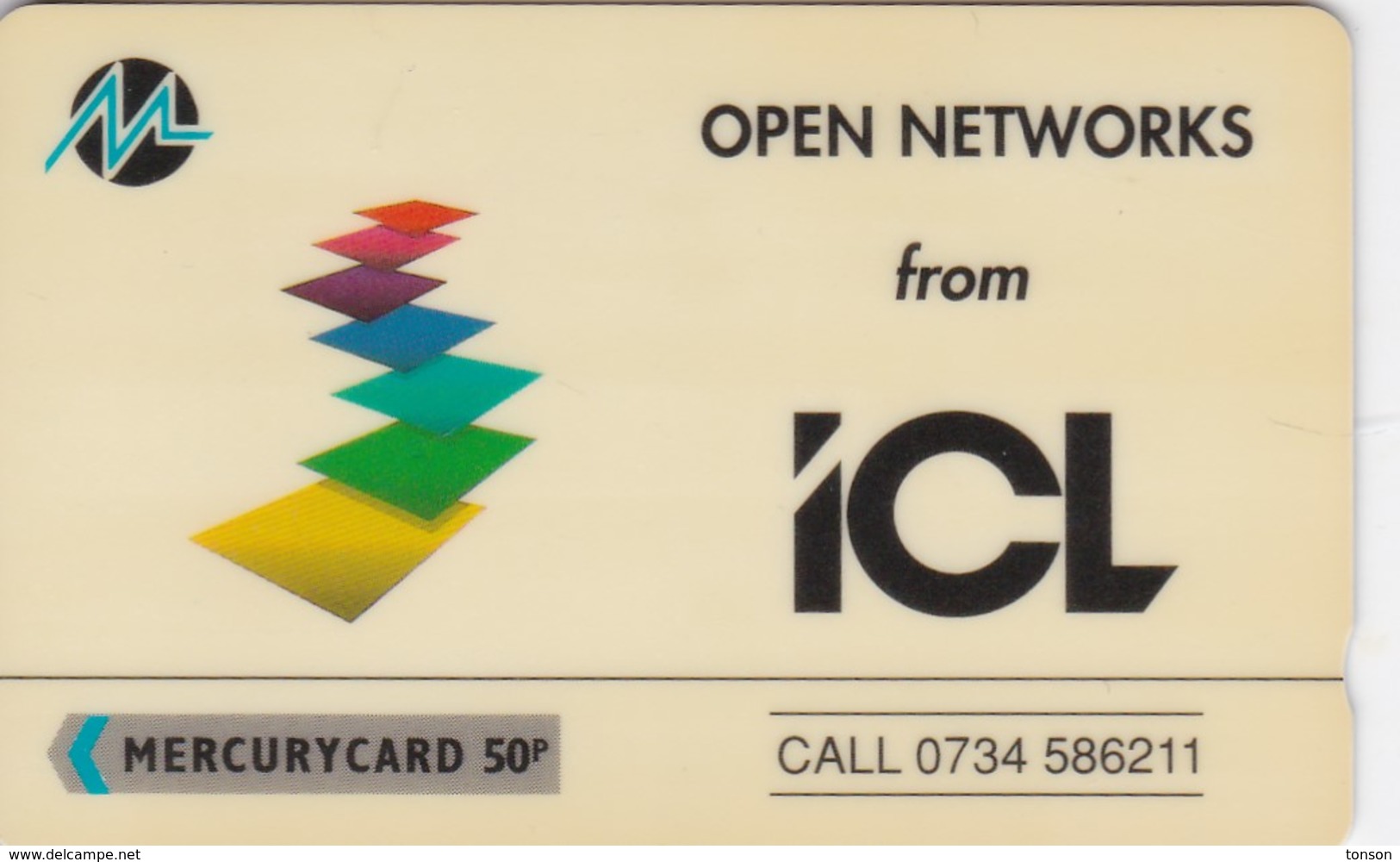 Mercury, MER357, ICL - Open Networks, Mint, 2 Scans. - [ 4] Mercury Communications & Paytelco