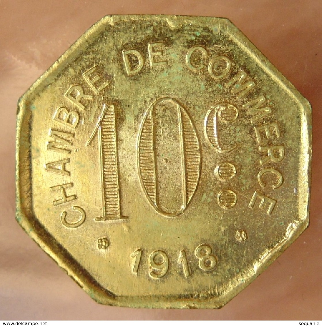 Rouen (76) ESSAI 10 Centimes Chambre De Commerce 1918 - Monetary / Of Necessity