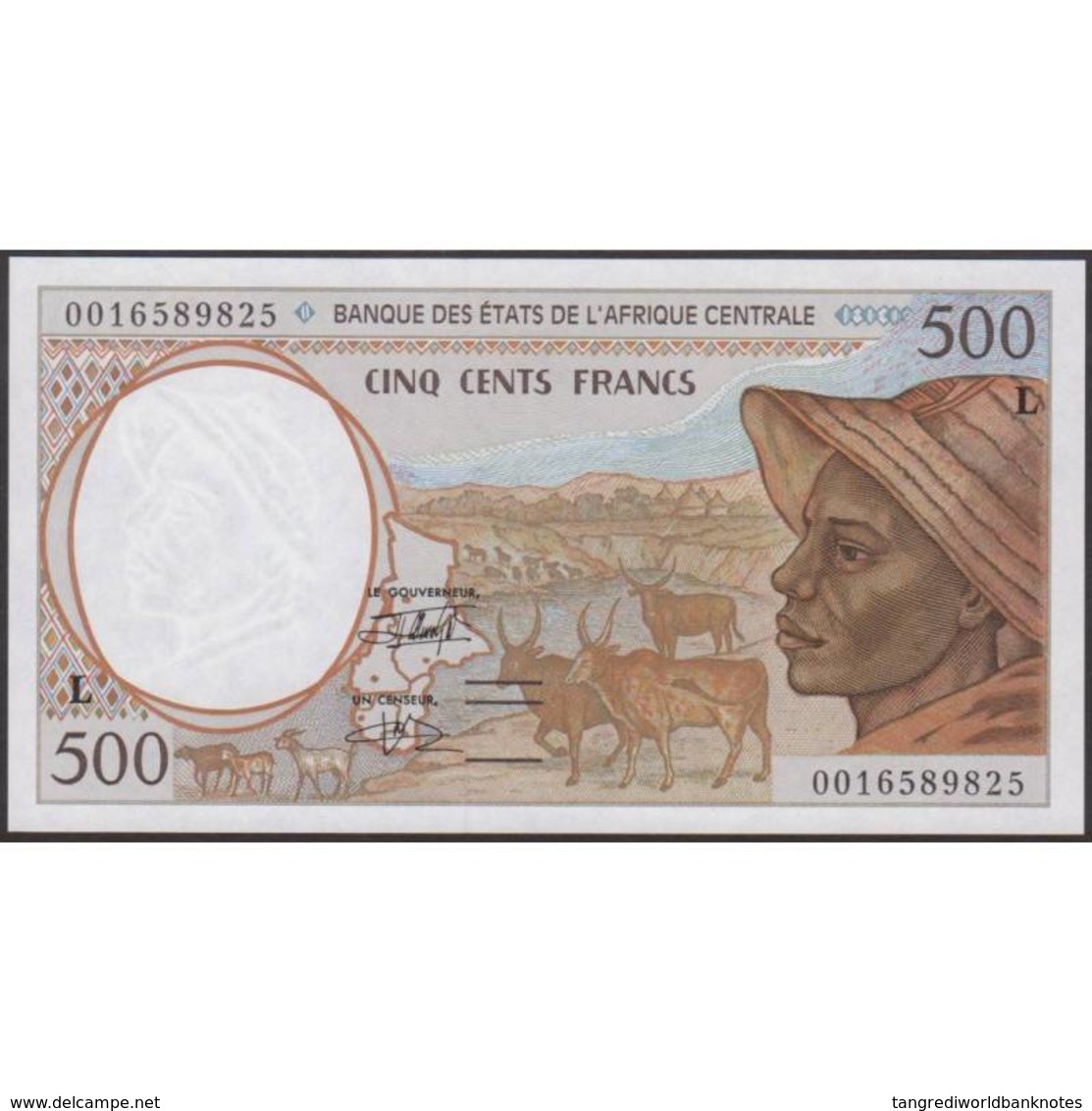 TWN - GABON (C.A.S.) 401Lg - 500 Francs 2000 UNC - Gabon