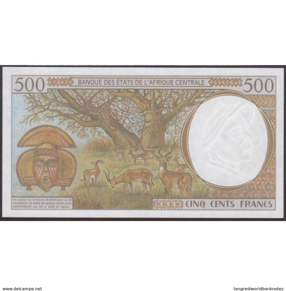 TWN - GABON (C.A.S.) 401Lg - 500 Francs 2000 UNC - Gabon