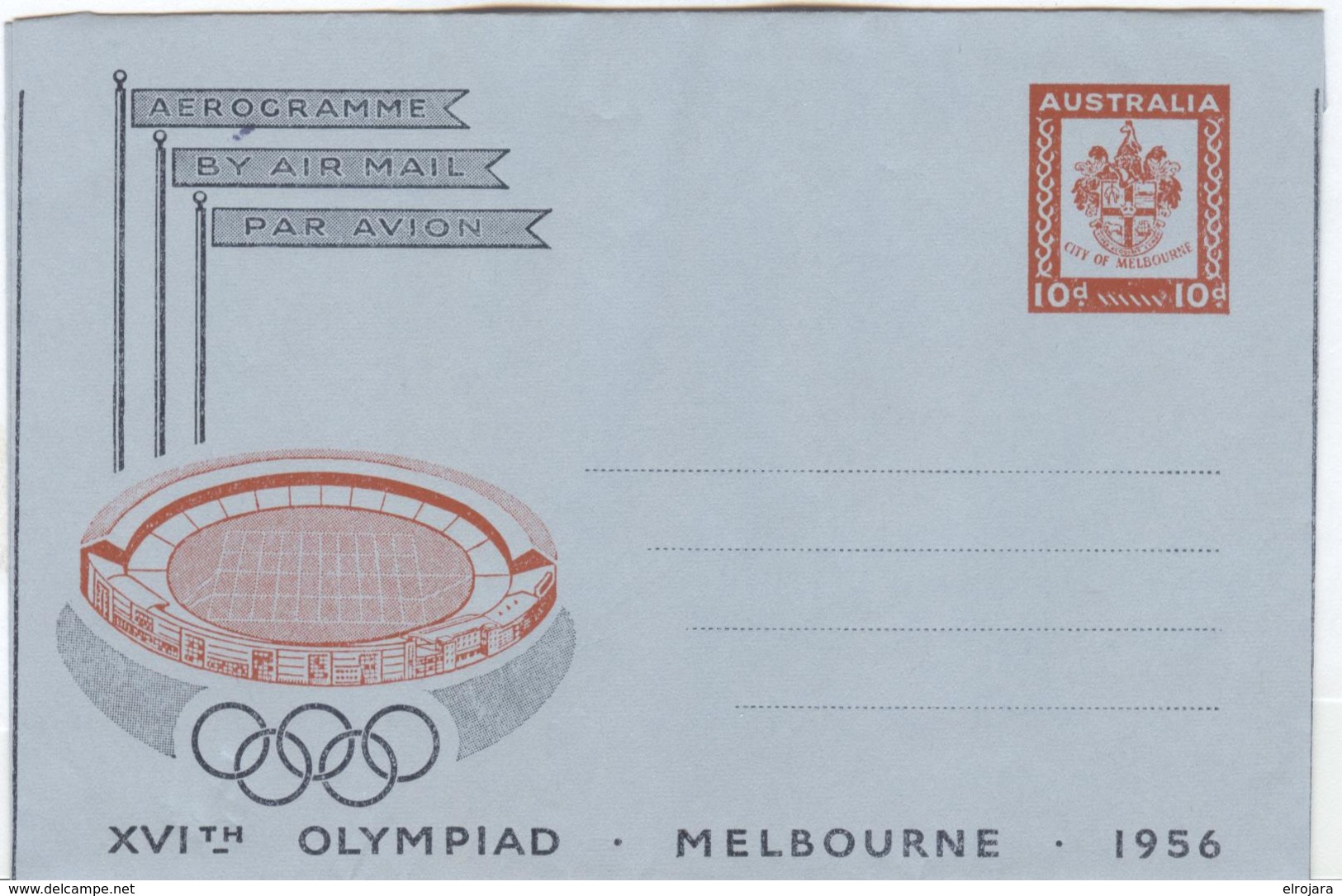 Australia Unused Olympic Postal Stationary For The Olympic Games 1956 - Sommer 1956: Melbourne