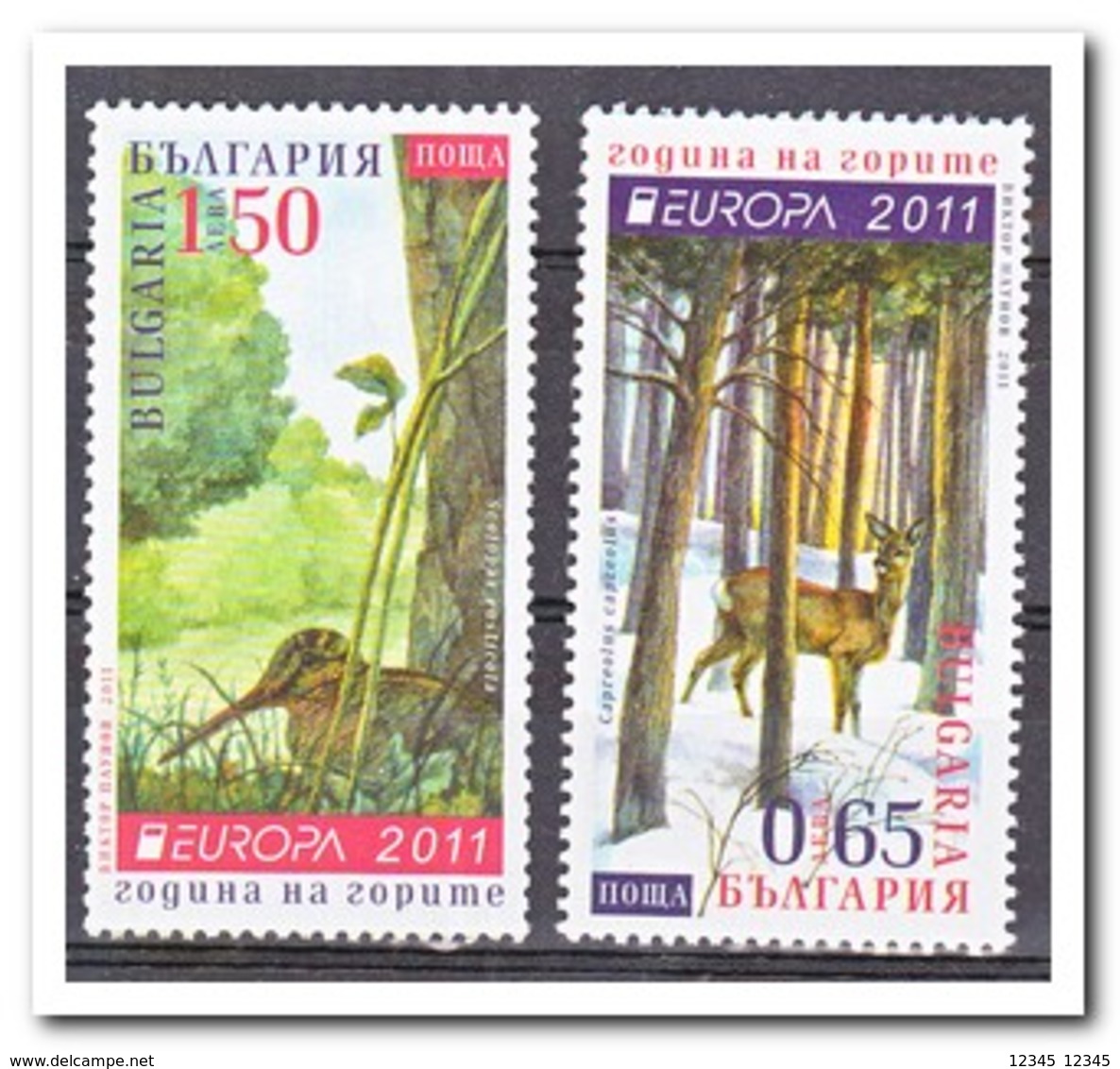 Bulgarije 2011, Postfris MNH, Europe, Cept, Trees, Animals - Neufs