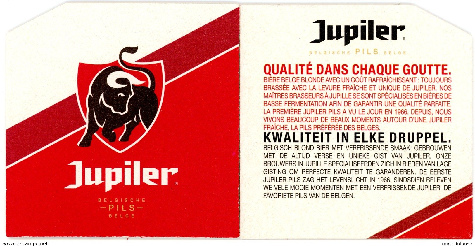 Jupiler. Belgische Pils Belge. Qualité Dans Chaque Goutte. Kwaliteit In Elke Druppel. - Sous-bocks