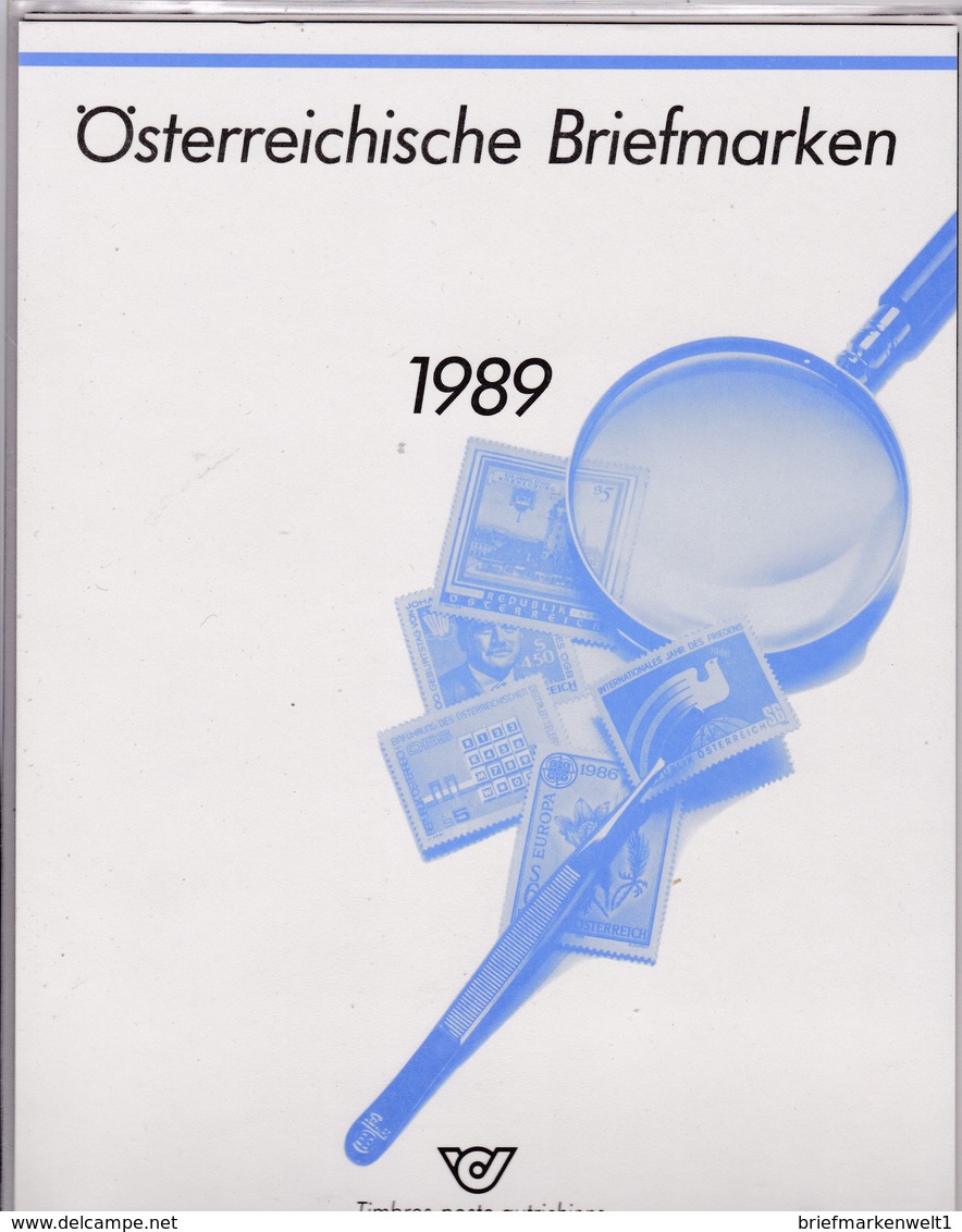 Österreich, Jahresmappe 1989** (M 107) - Ganze Jahrgänge