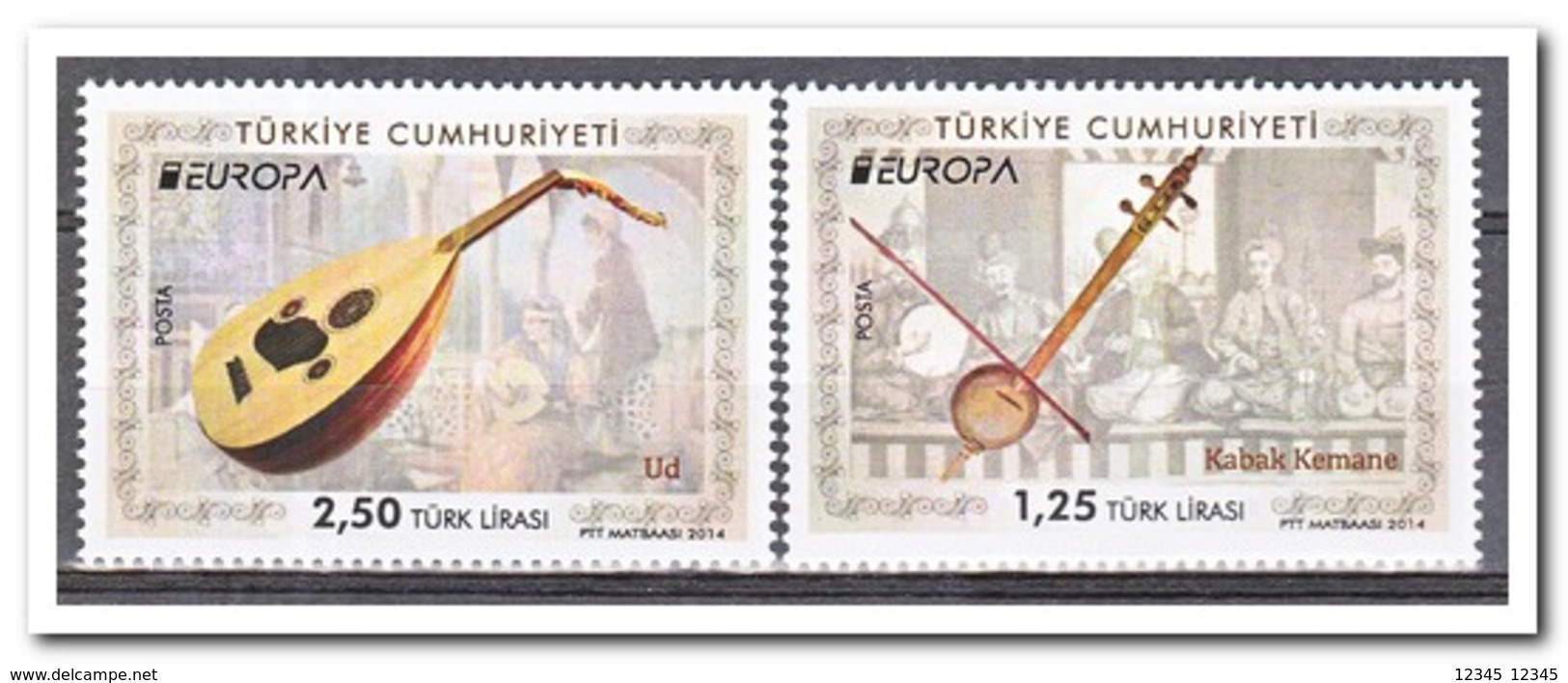 Turkije 2014, Postfris MNH, Europe, Cept, Music - Ongebruikt