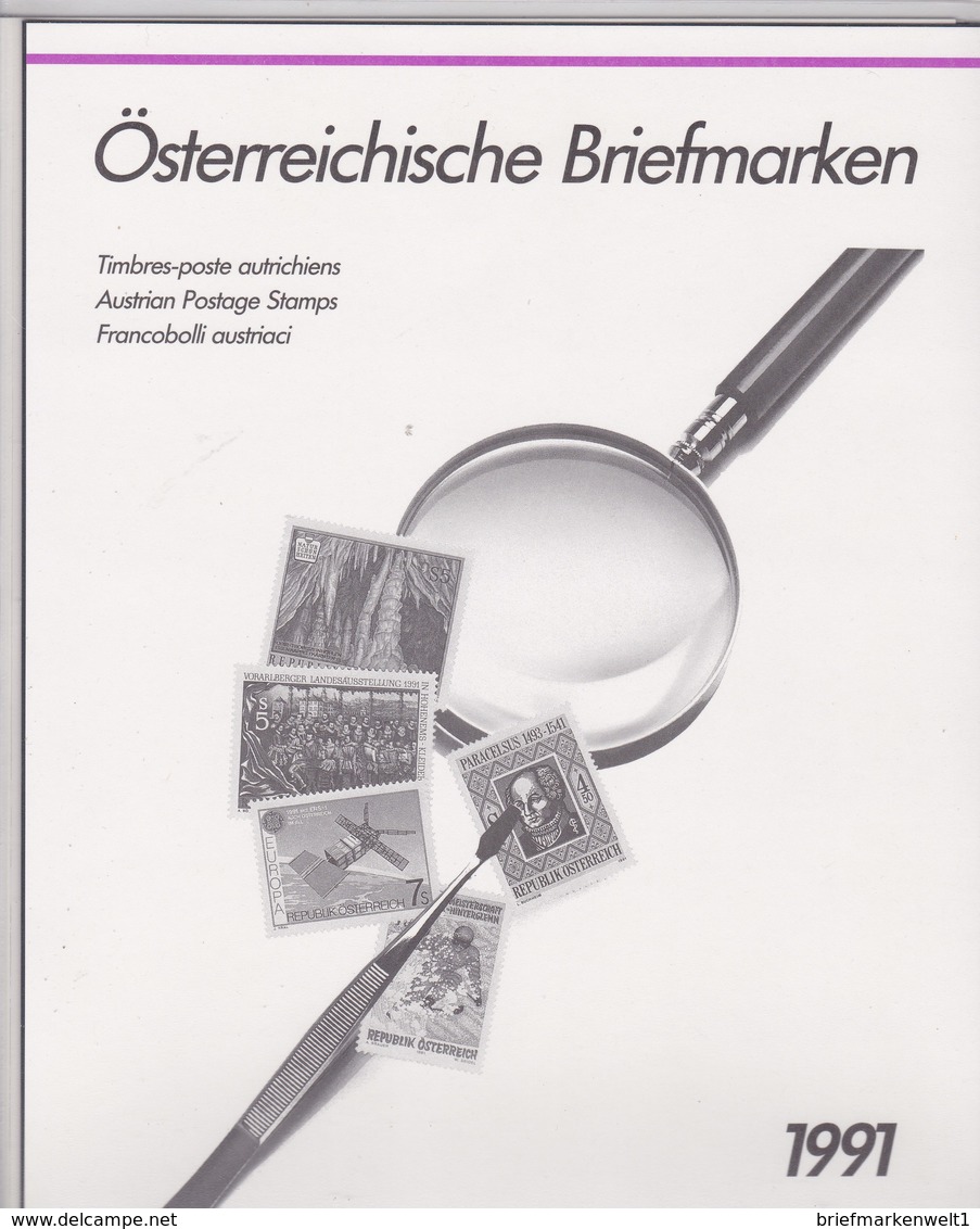 Österreich, Jahresmappe 1991** (M 109) - Ganze Jahrgänge