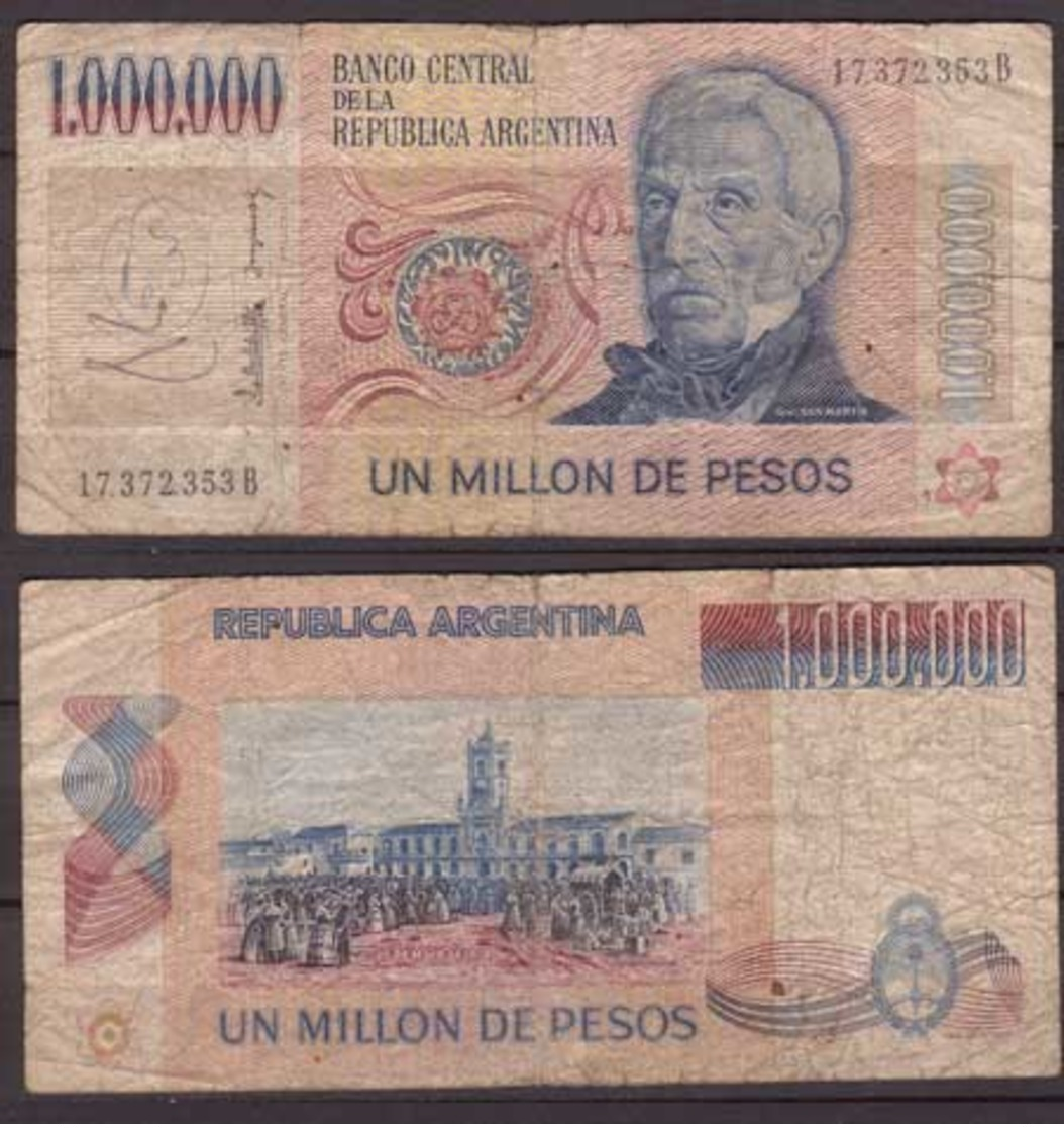 Argentinien , 1,000,000 Pesos , P-310 , VG - Argentine