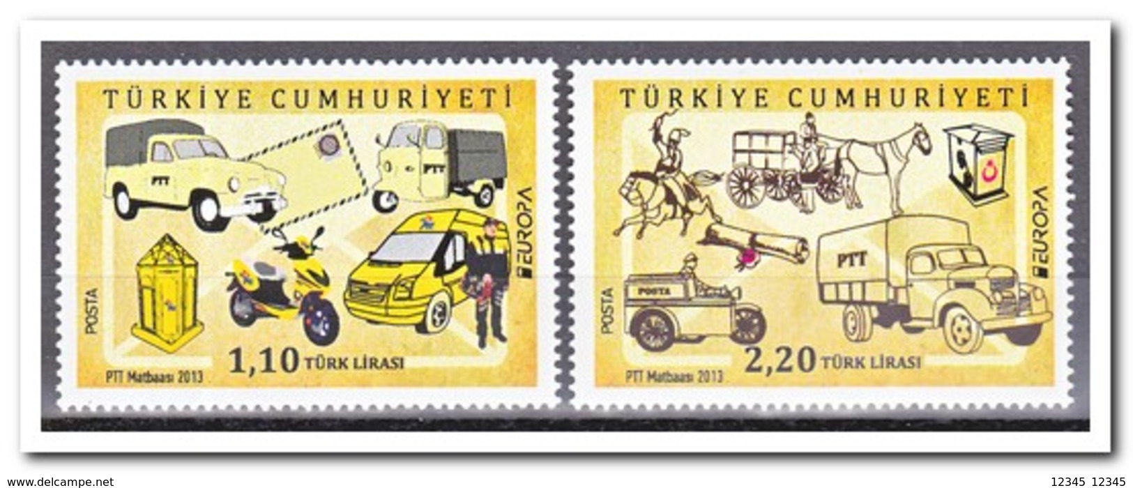 Turkije 2013, Postfris MNH, Europe, Cept, Transport - Ongebruikt