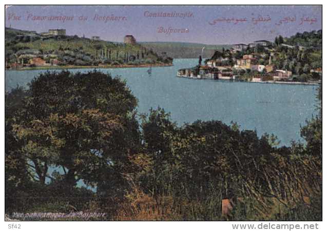 CONSTANTINOPLE            VUE PANORAMIQUE DU BOSPHORE - Turquie