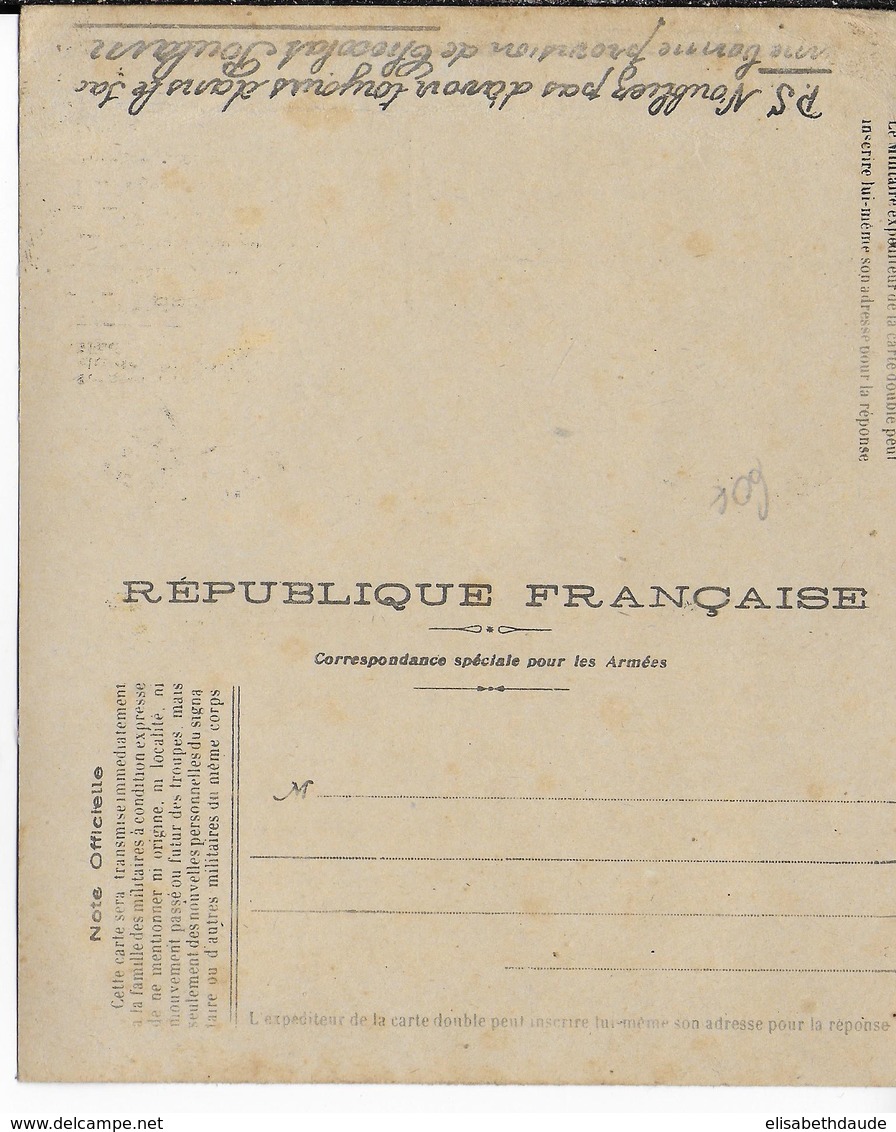1914/18 - RARE CARTE-LETTRE FM NON PLIEE Des CHOCOLATS POULAIN - Covers & Documents