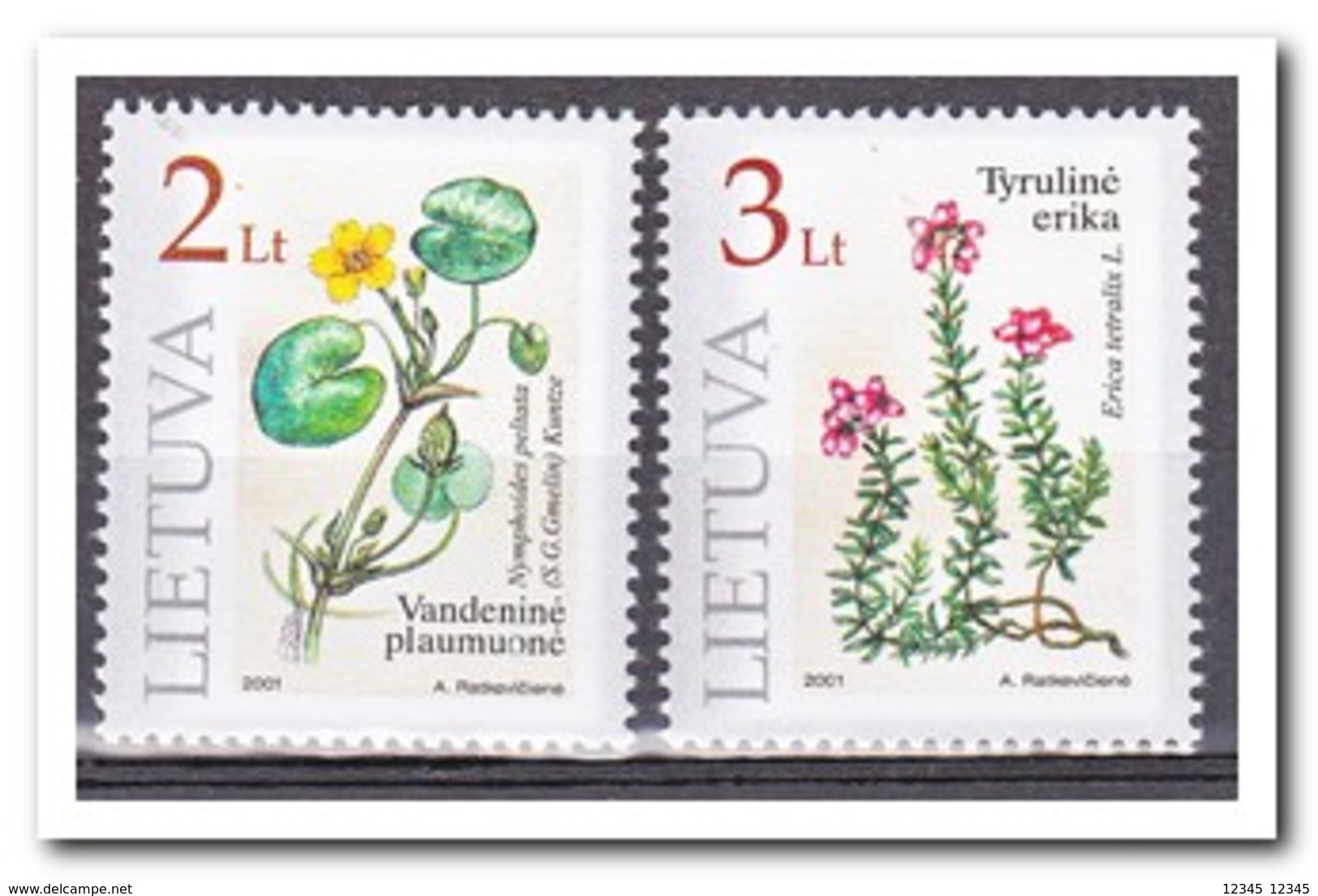 Litouwen 2001, Postfris MNH, Plants - Litouwen