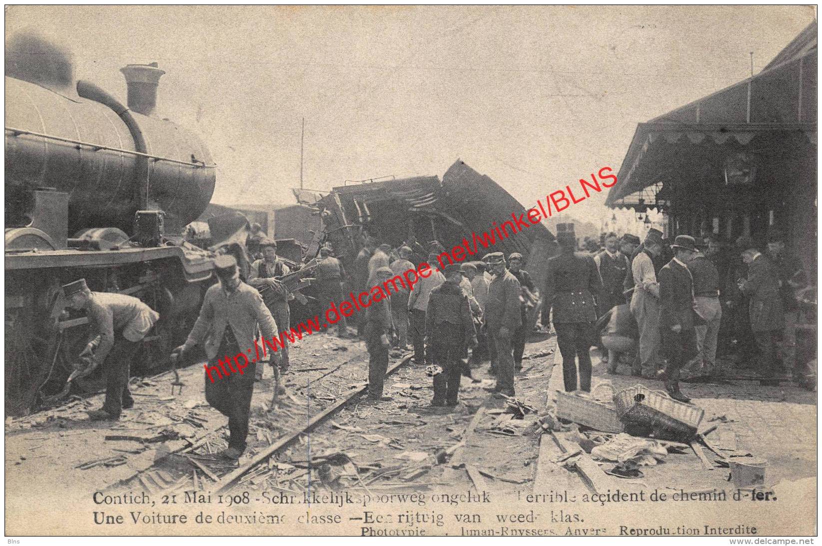 Catastrophe De Contich - 21 Mei 1908 - Trein - Kontich - Kontich