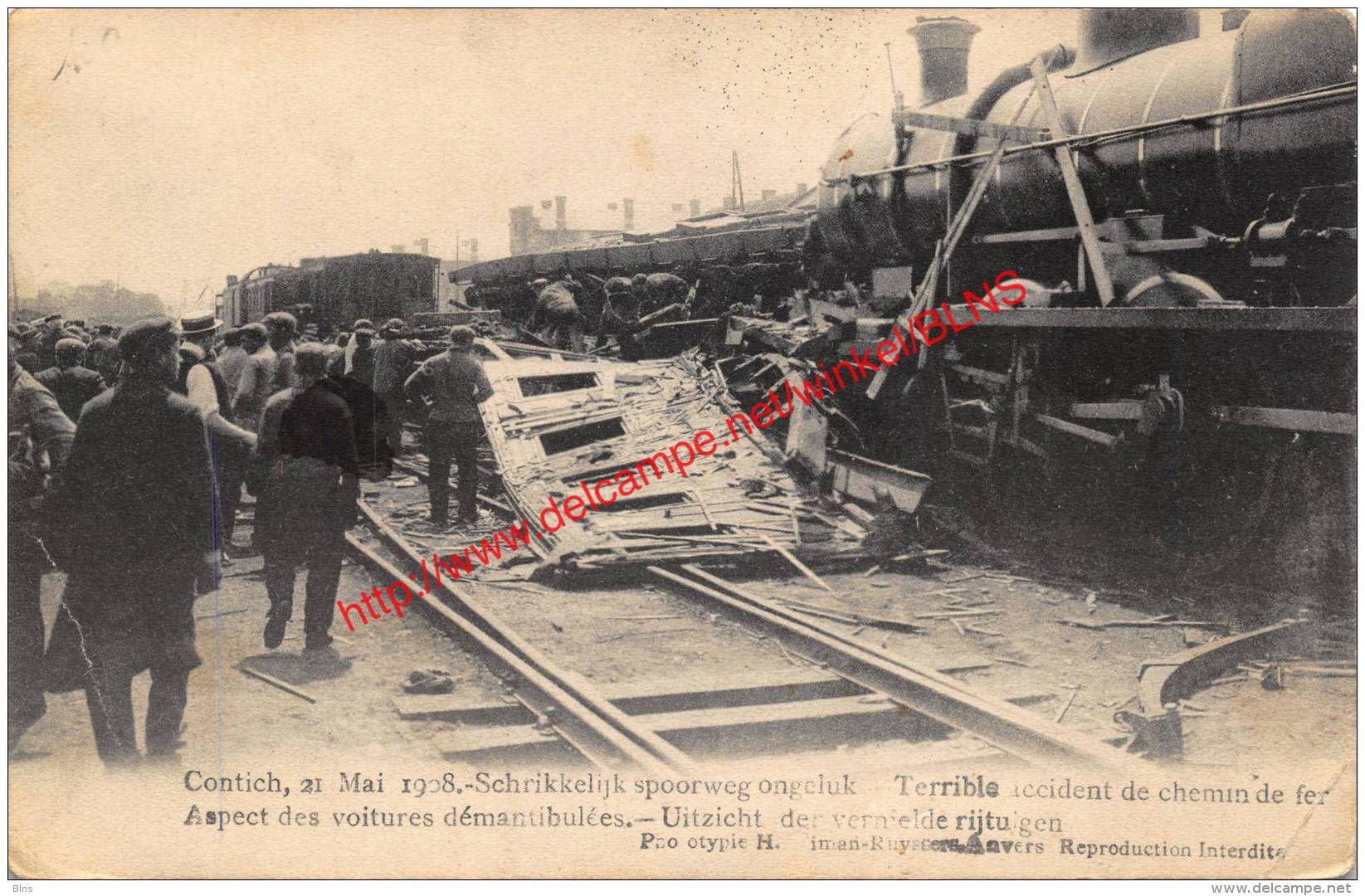 Catastrophe De Contich - 21 Mei 1908 - Trein - Kontich - Kontich