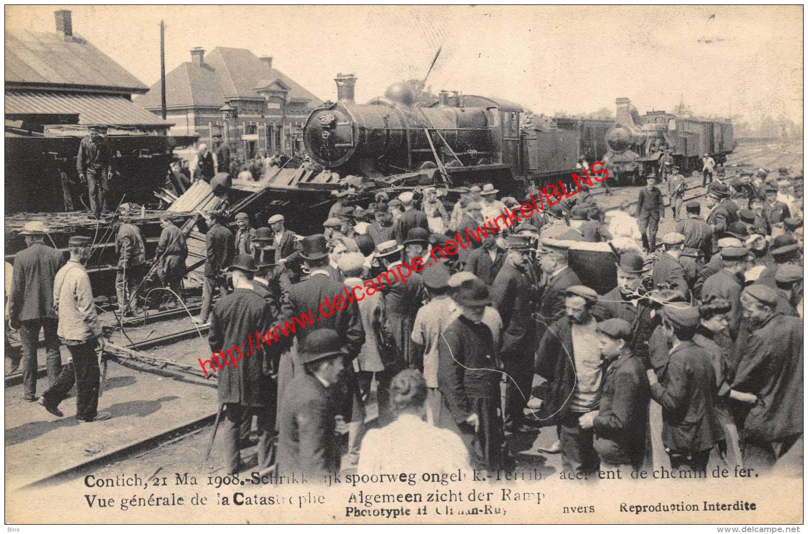 Catastrophe De Contich - 21 Mei 1908 - Trein - Kontich - Kontich