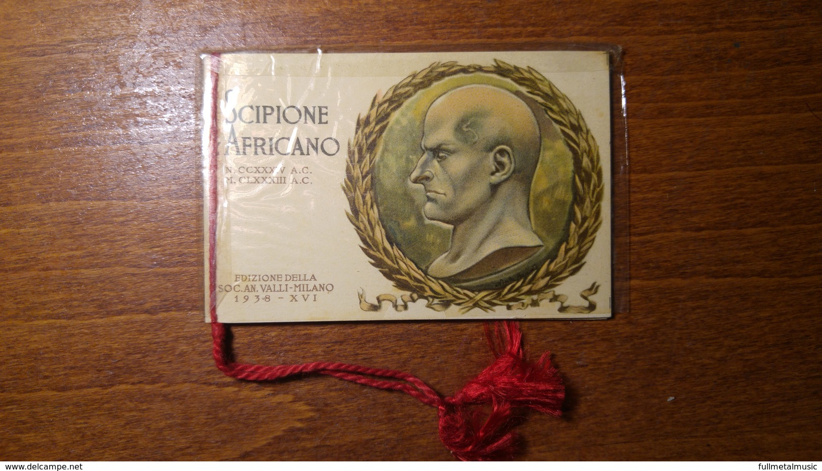 Calendarietto Profumato "scipione L'africano" 1938 Kaliklor Pasta Dentifricia (A) - Small : 1921-40