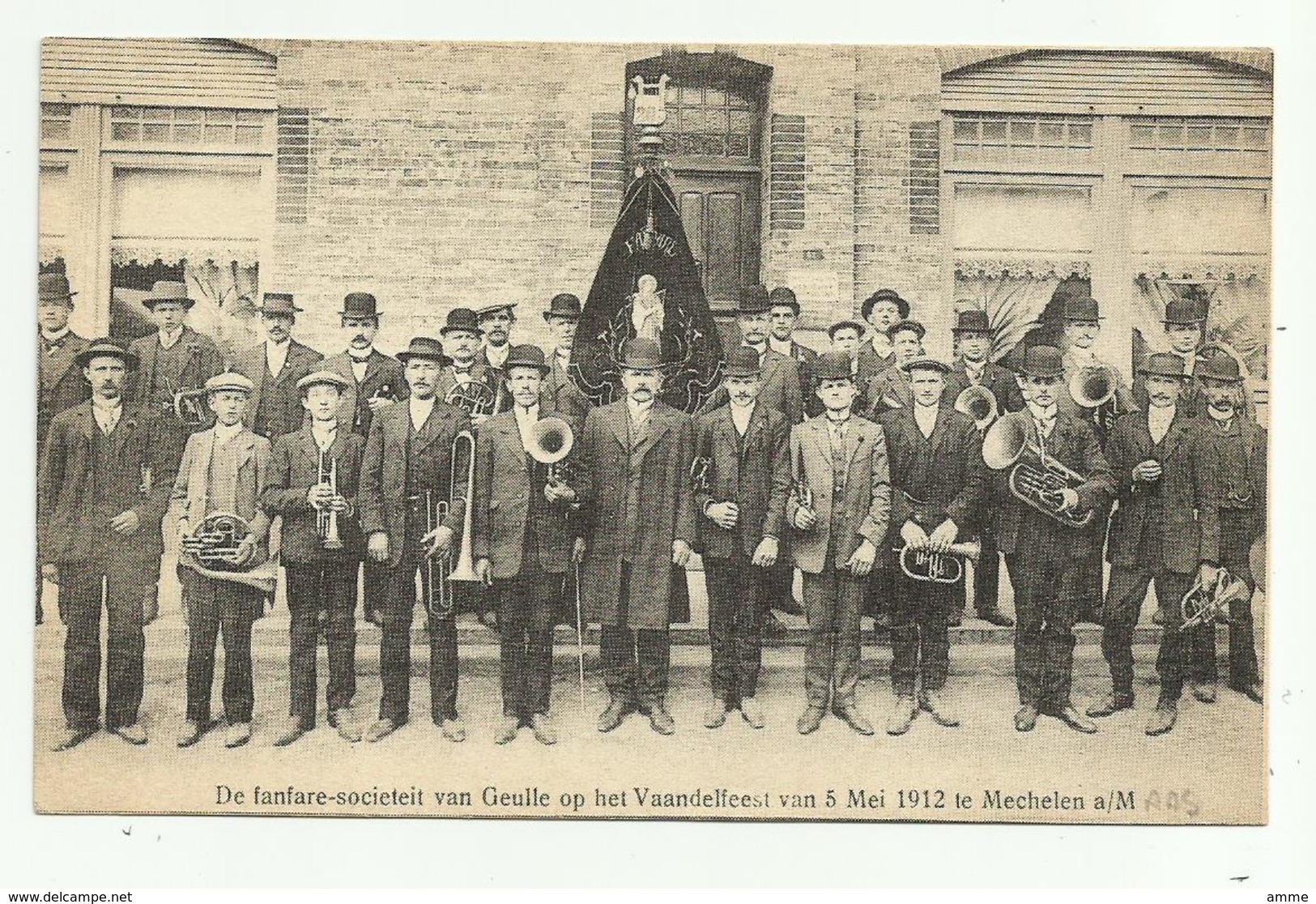 Maasmechelen  *  Mechelen A/Maas - De Fanfare-societeit Van Geulle Op Het Vaandelfeest 5 Mei 1912 - Maasmechelen