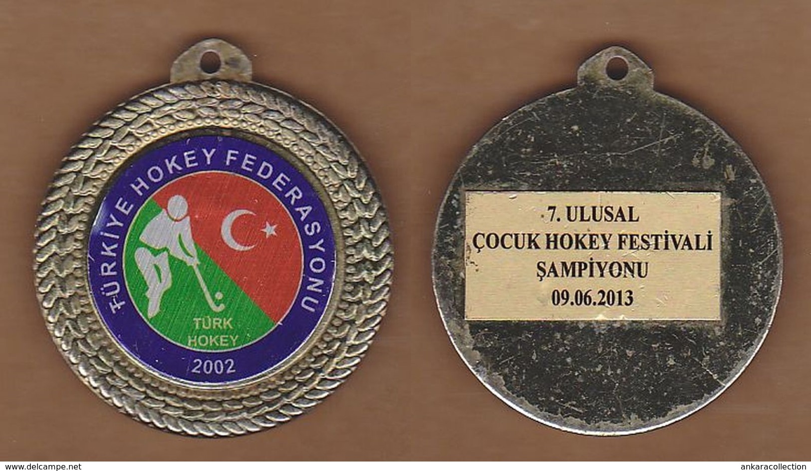 AC - 7th NATIONAL CHILDREN HOCKEY FESTIVAL 09 JUNE 2013 TURKISH HOCKEY FEDERATION MEDAL - Other & Unclassified