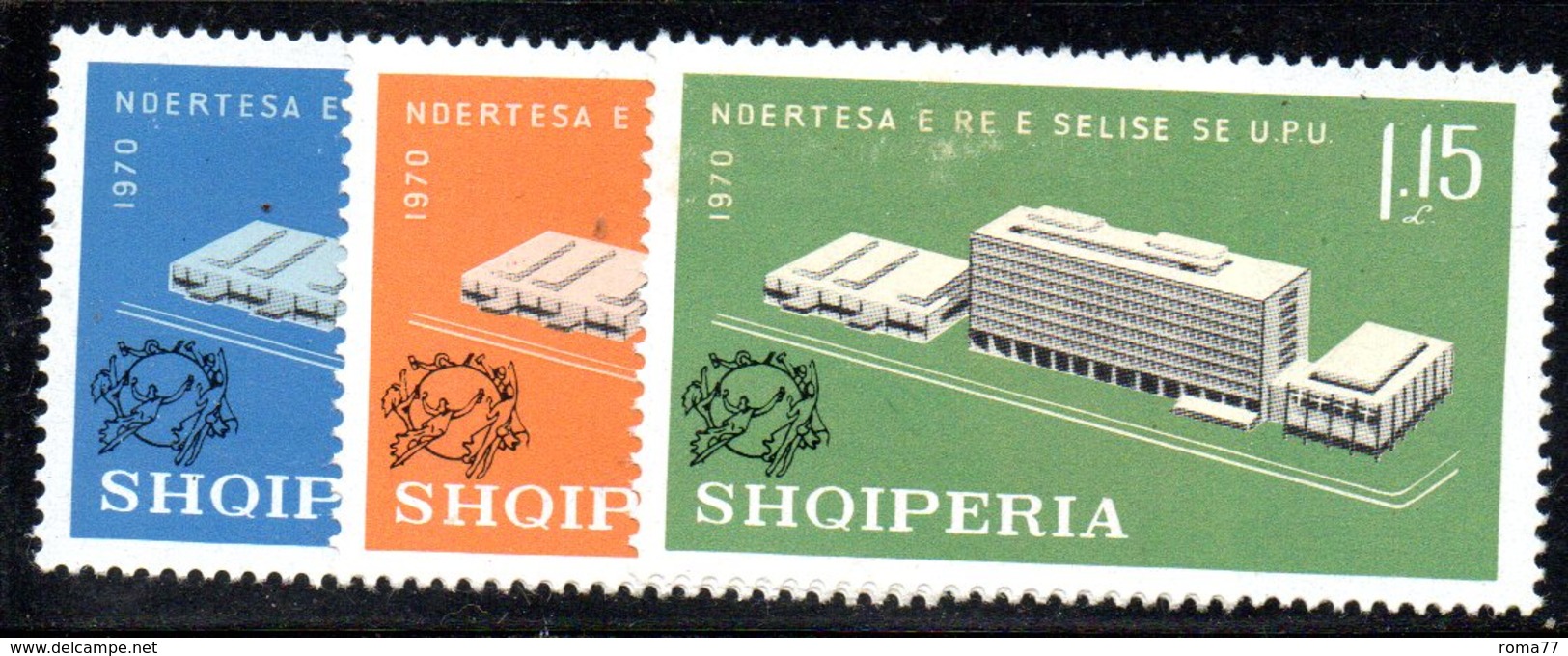 320 - 490 - ALBANIA 1970 ,    Yvert N. 1244/1246  ***  Upu - Albania