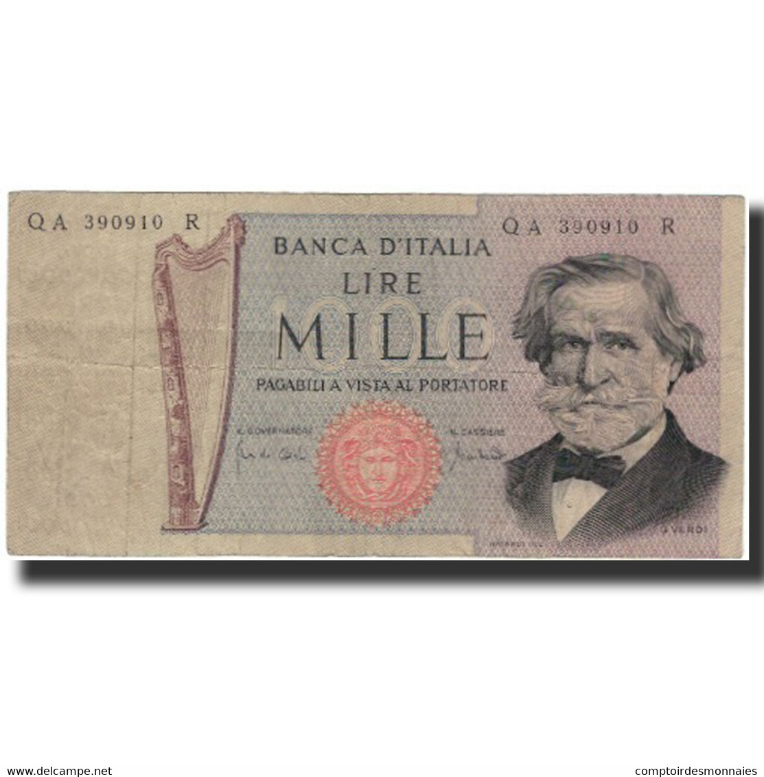 Billet, Italie, 1000 Lire, 1969-03-25, KM:101a, TB - 1000 Lire