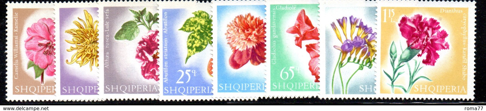 325 - 490 - ALBANIA 1967 ,    Yvert N. 967/973  ***  Fiori - Albania