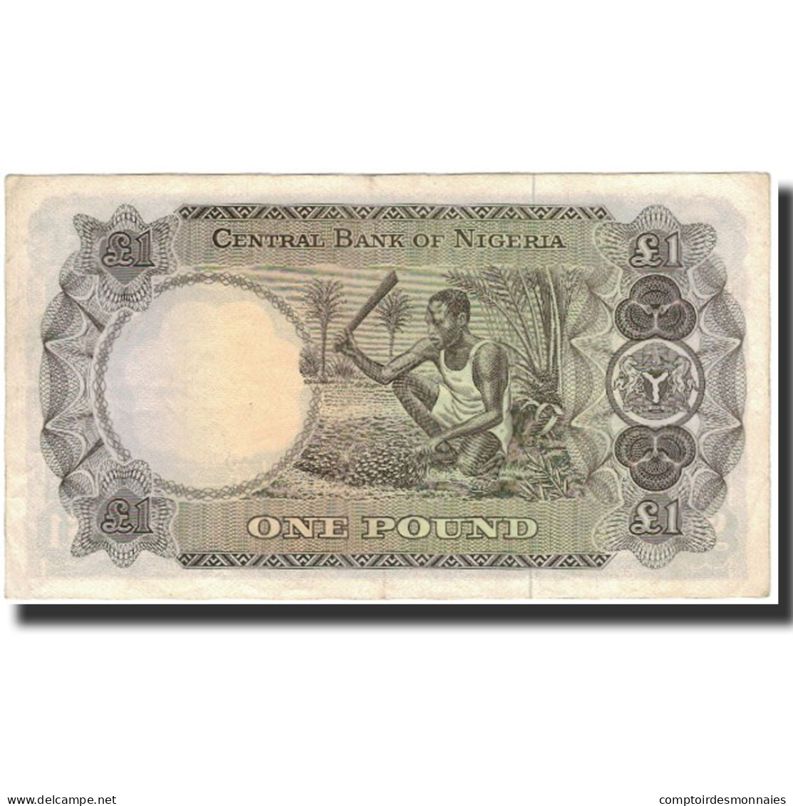 Billet, Nigéria, 1 Pound, 1968, KM:12a, TTB - Nigeria