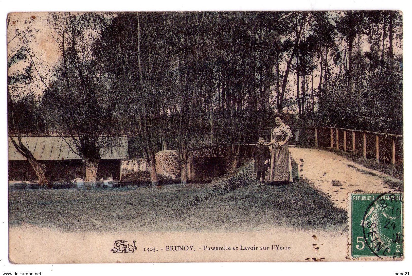 1398 - Brunoy ( S.& O. ) - Passerelle Et Lavoir Sur L'Yerres - Thibault à Melun - N°2303 - - Brunoy