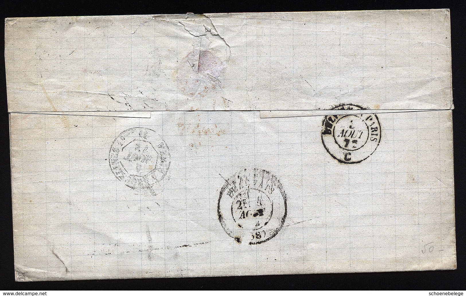 A5449) DR Brief Mühlhausen 2.8.72 N. Beauvais Mit Hufeisenstempel - Briefe U. Dokumente