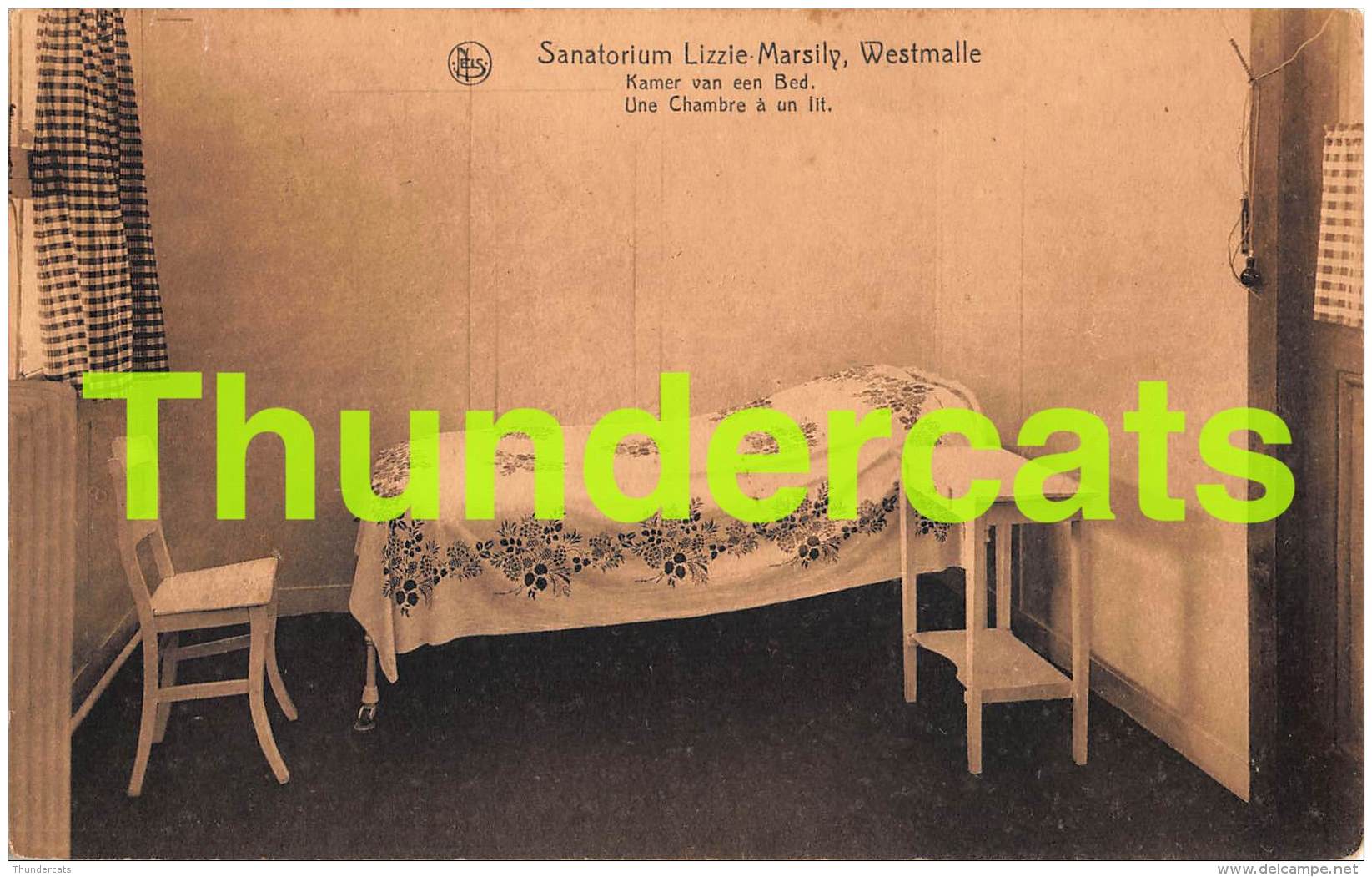 CPA SANATORIUM LIZZIE MARSILY WESTMALLE KAMER VAN EEN BED - Malle