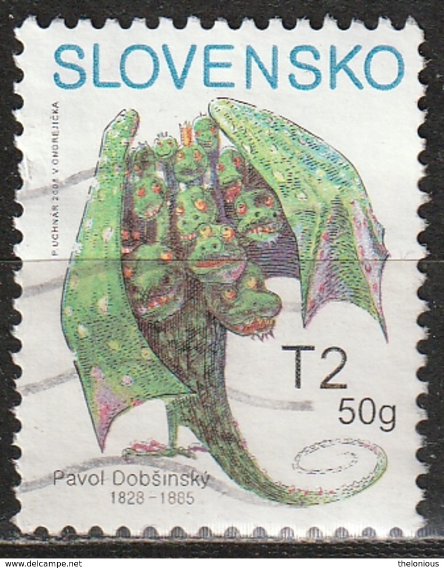 # Slovacchia 2008 - Stamp For Children, Pavol Dobsinsky - Disegni | Dragoni | Fiabe - Used Stamps