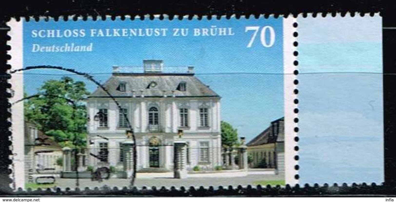 Bund 2018, Michel# 3354 O Burgen Und Schlösser: Schloss Falkenlust Zu Brühl - Gebraucht