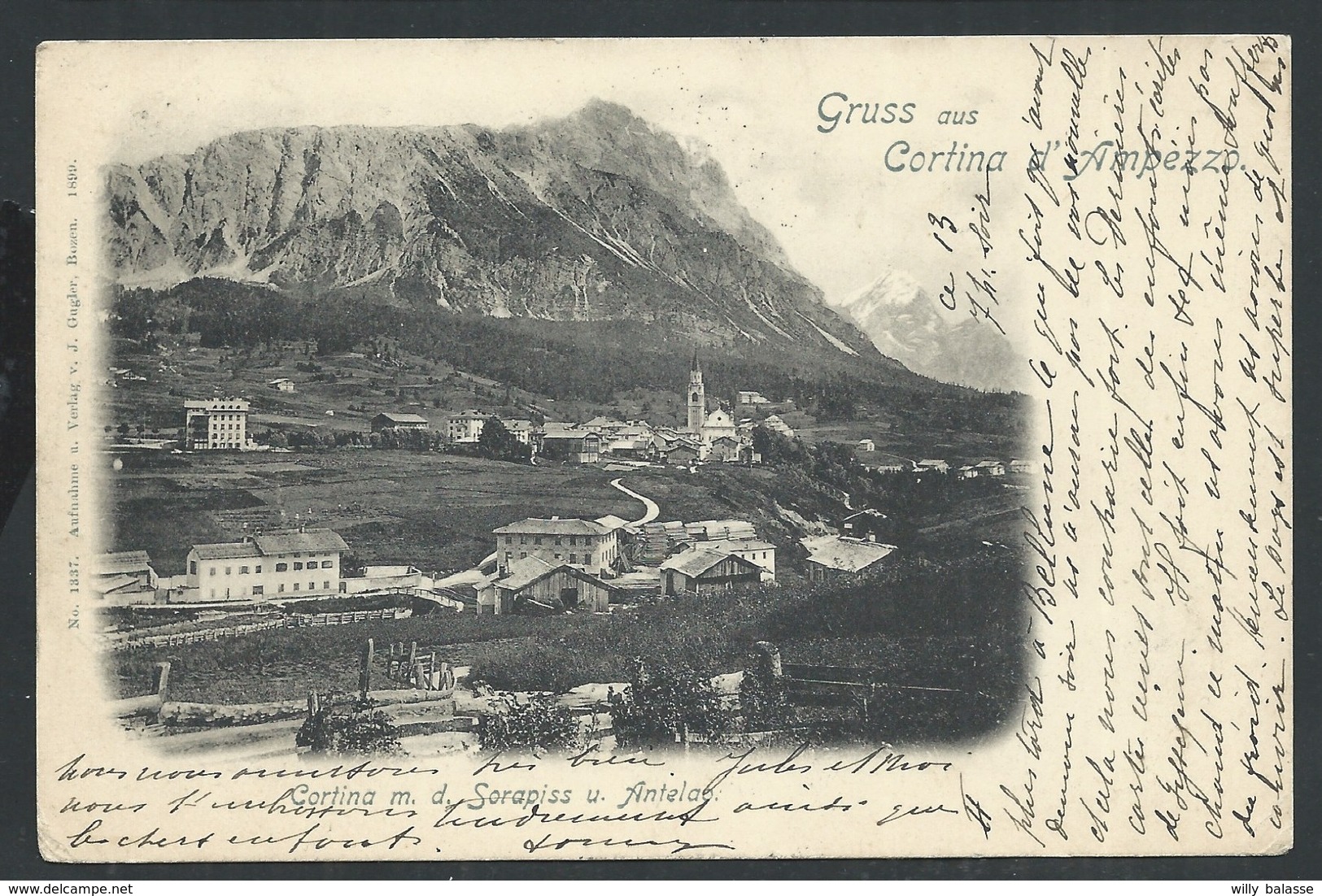 +++ CPA - Italie - Gruss Aus CORTINA D' AMPEZZO  // - Belluno