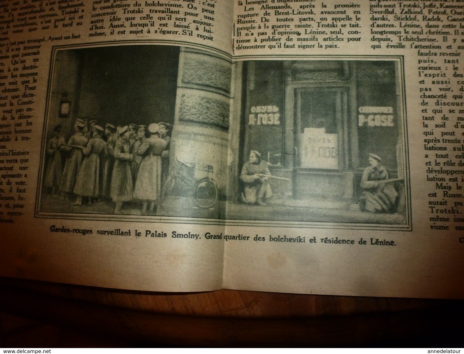 1919  LES ANNALES:Important documentaire sur la Révolution en RUSSIE; Lénine;Trotski;Vologda;Hymne russe; etc