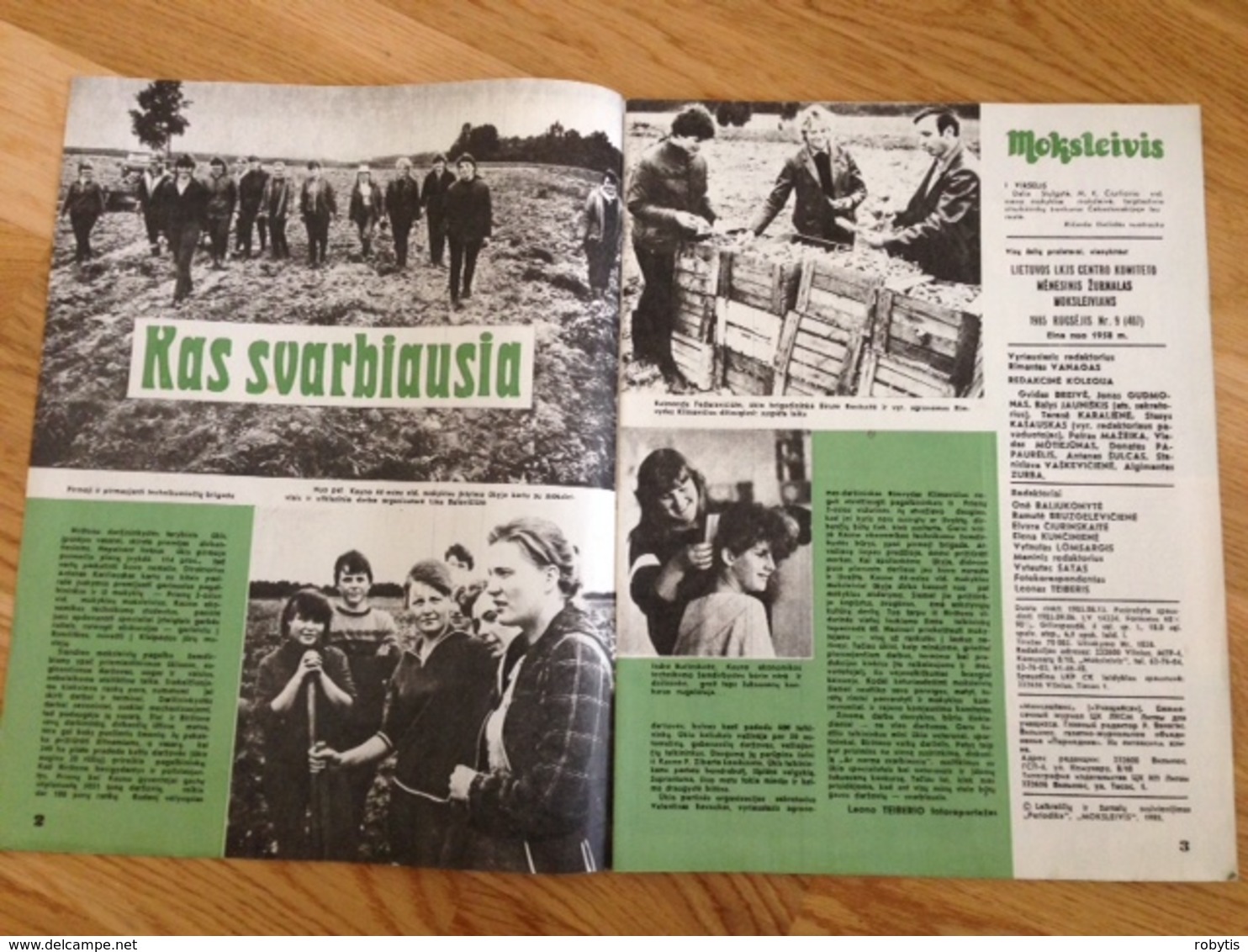 Magazine Student 1985 Lithuania - Junior