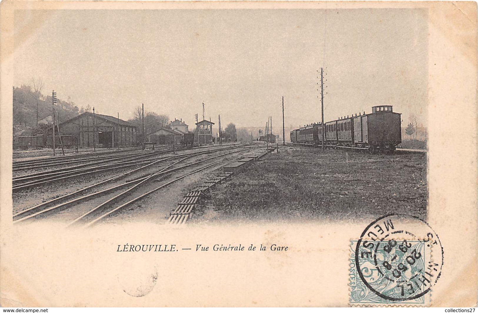 55-LEROUVILLE- VUE GENERALE DE LA GARE - Lerouville