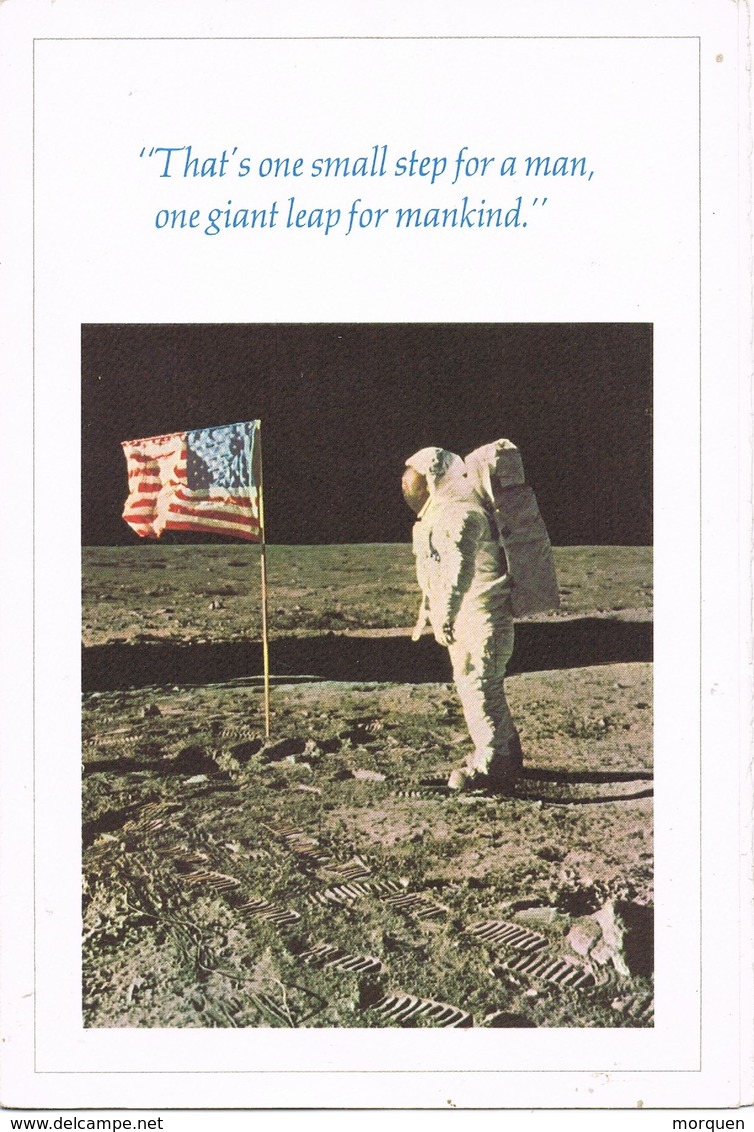 28662. Triptico Firts Landing The MOON 1969. Signed Nixon And Astronauts - Covers & Documents