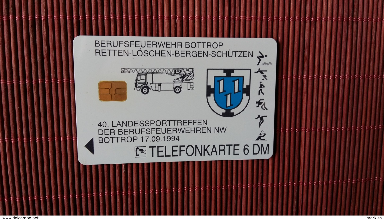 Phonecard Fire Man  (Mint,Neuve) Only 3000 Made 2 Scans Very Rare ! - Brandweer