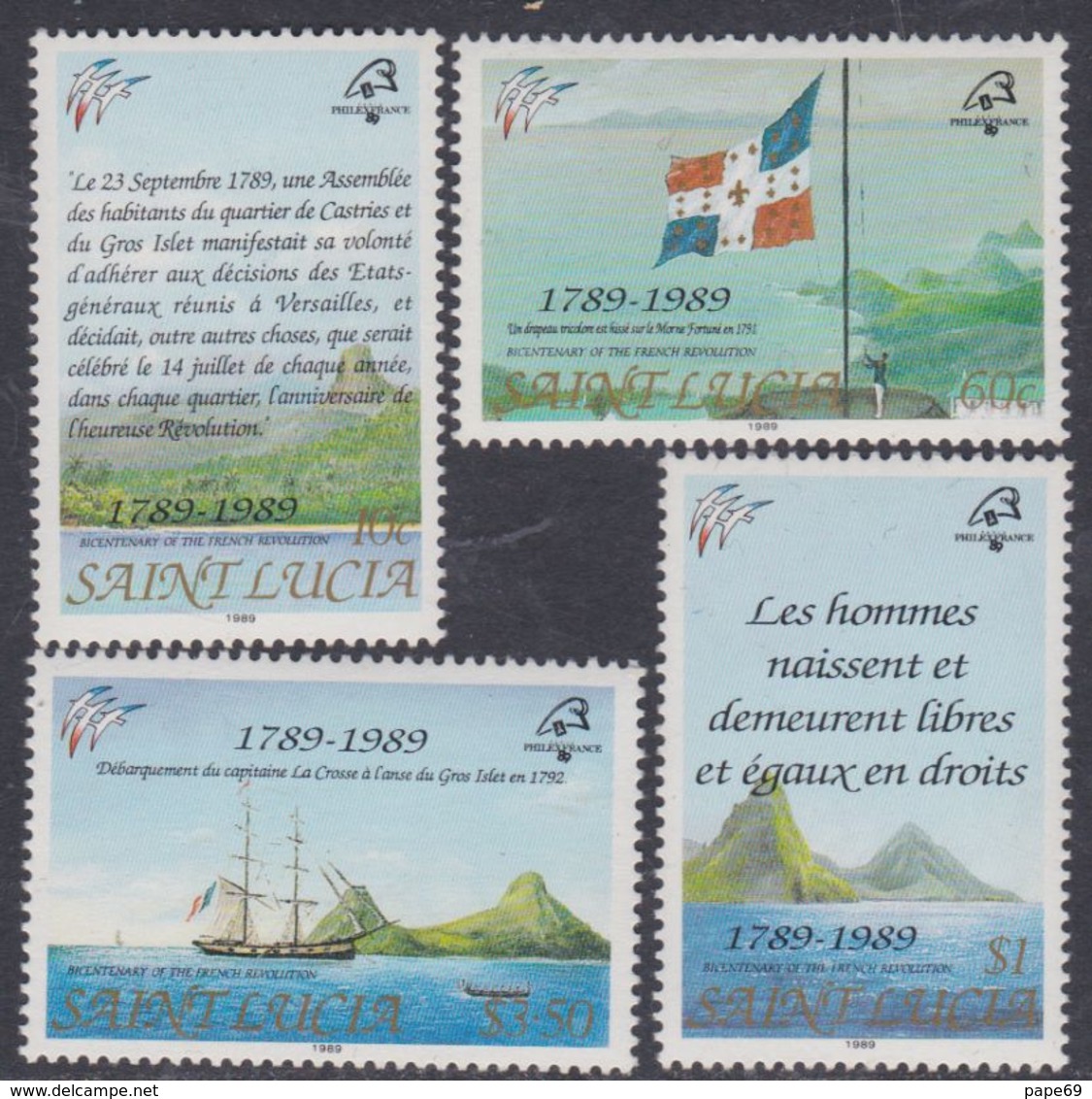Sainte-Lucie N° 925 / 28  XX Flore : Champignons De Sainte-Lucie La Série  Des 4 Valeurs Sans Charnière, TB - St.Lucie (1979-...)