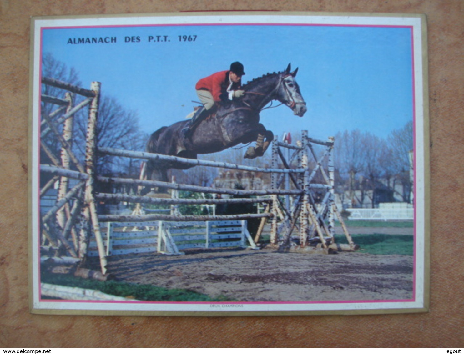 Almanach Des PTT 1967 Saut D'Obstacle Format 21,5X28,5cm - Grand Format : 1961-70