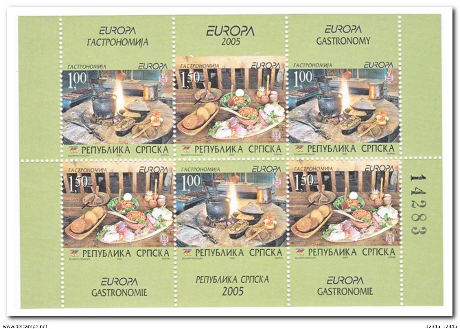 Servië 2005, Postfris MNH, Europe, Cept, Food - Servië