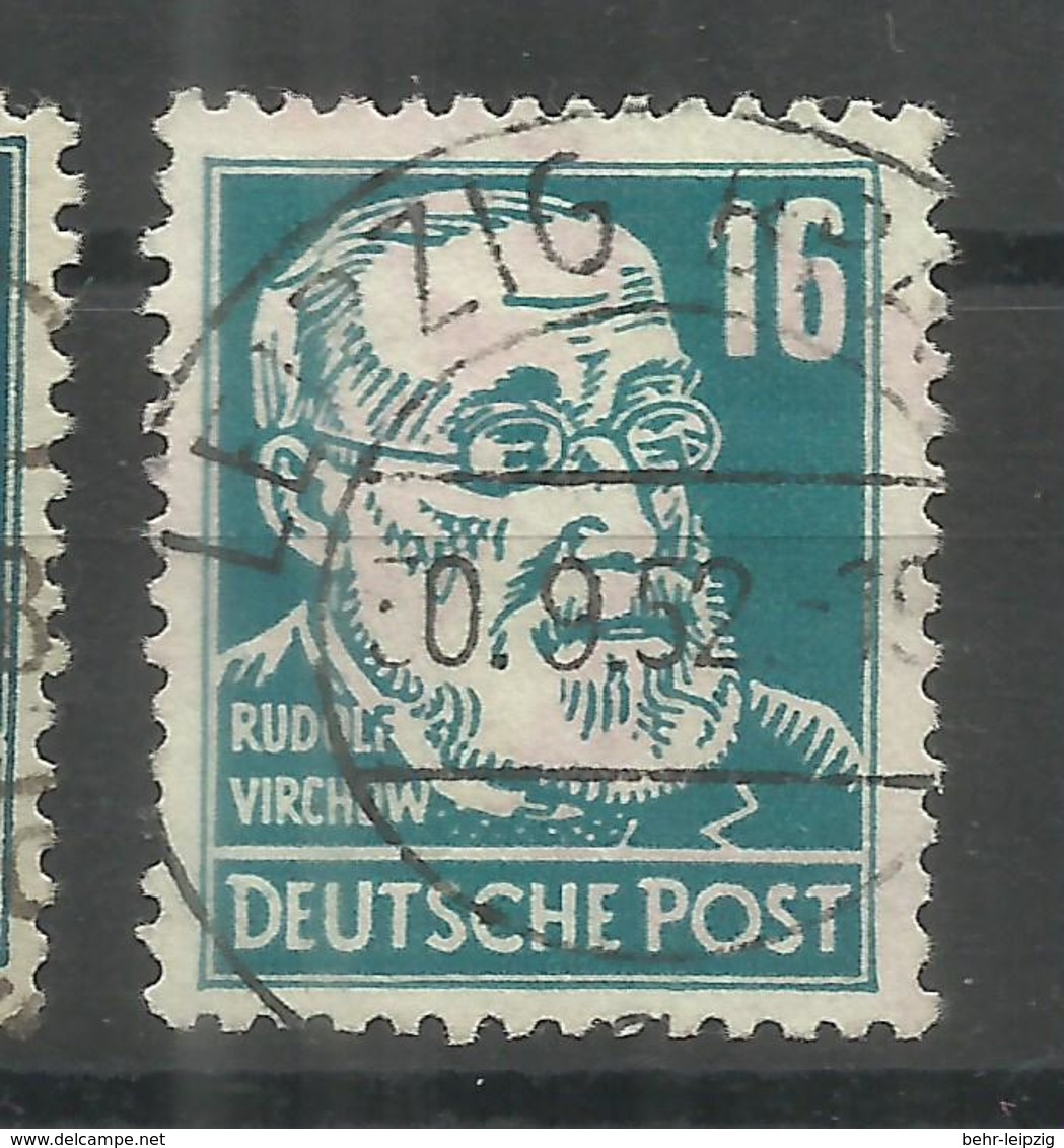 Sowjetische Zone 218d "16 Pfg.-Briefmarke Aus Köpfe I-Satz Hoher Qualität,gepr. Schönherr"gestempelt Mi.:20,00 - Autres & Non Classés