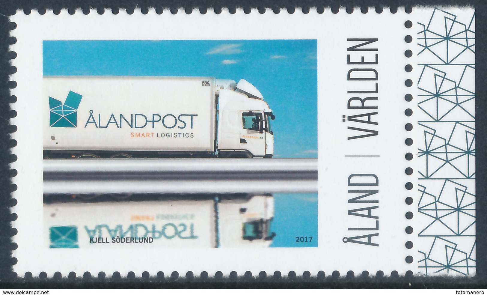 ALAND Finland 2017, My Stamp - Postal Lorry Minisheet** - Aland