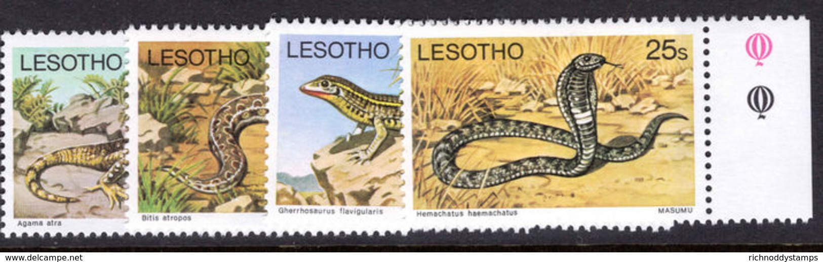 Lesotho 1979 Reptile Sideways Watermark Unmounted Mint. - Lesotho (1966-...)