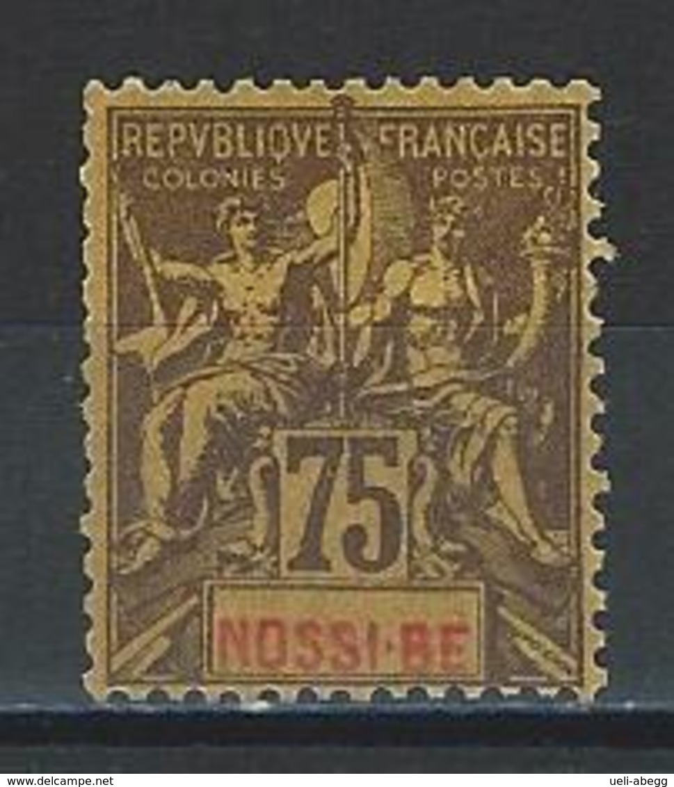 Nossi-Bé Yv. 38, Mi 37 * - Unused Stamps