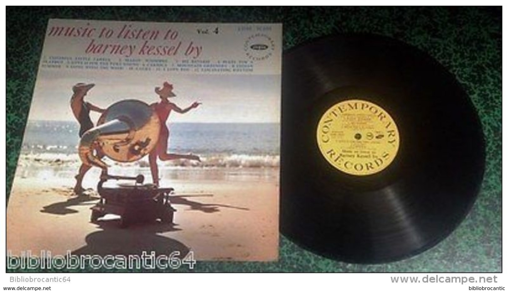 LP 30 Cm * MUSIC TO LISTEN BARNEY KESSEL BY * COMTEMPORARY RECORDS LDM 30.095 En 1957 - Jazz