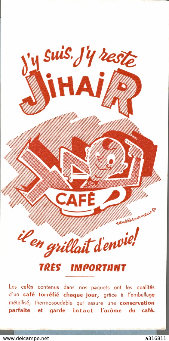 BUVARD   CAFE  J Y SUIS J Y RESTE - Café & Thé