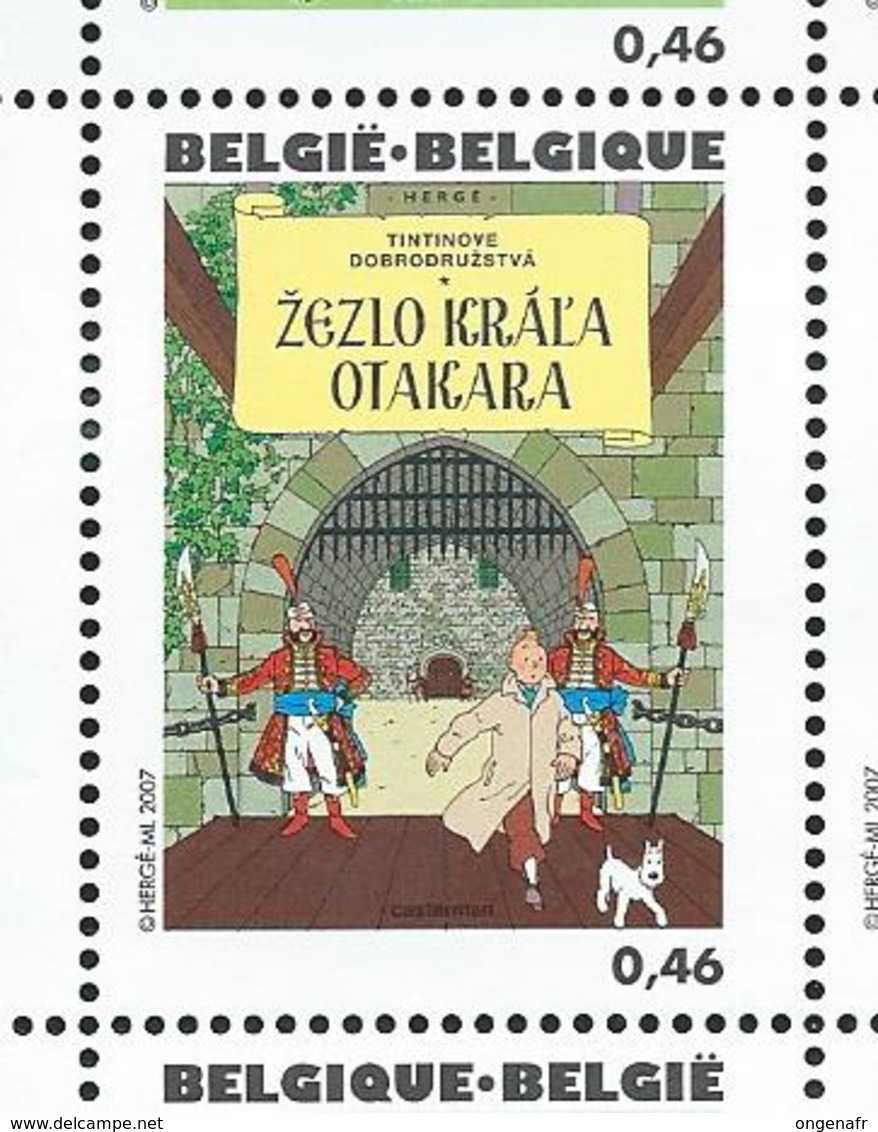 Belgique: Hergé - Tintin (état: **) N° 3643 ( Le Sceptre D'Ottokar  En Slovaque) - Bandes Dessinées