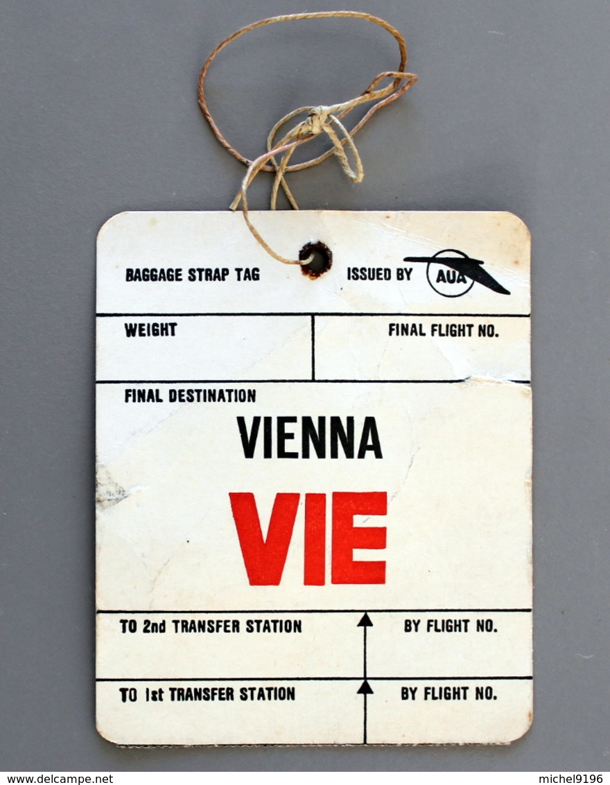Carte De Bagage Paris Wien 1962 Coll Schnabel - Europe