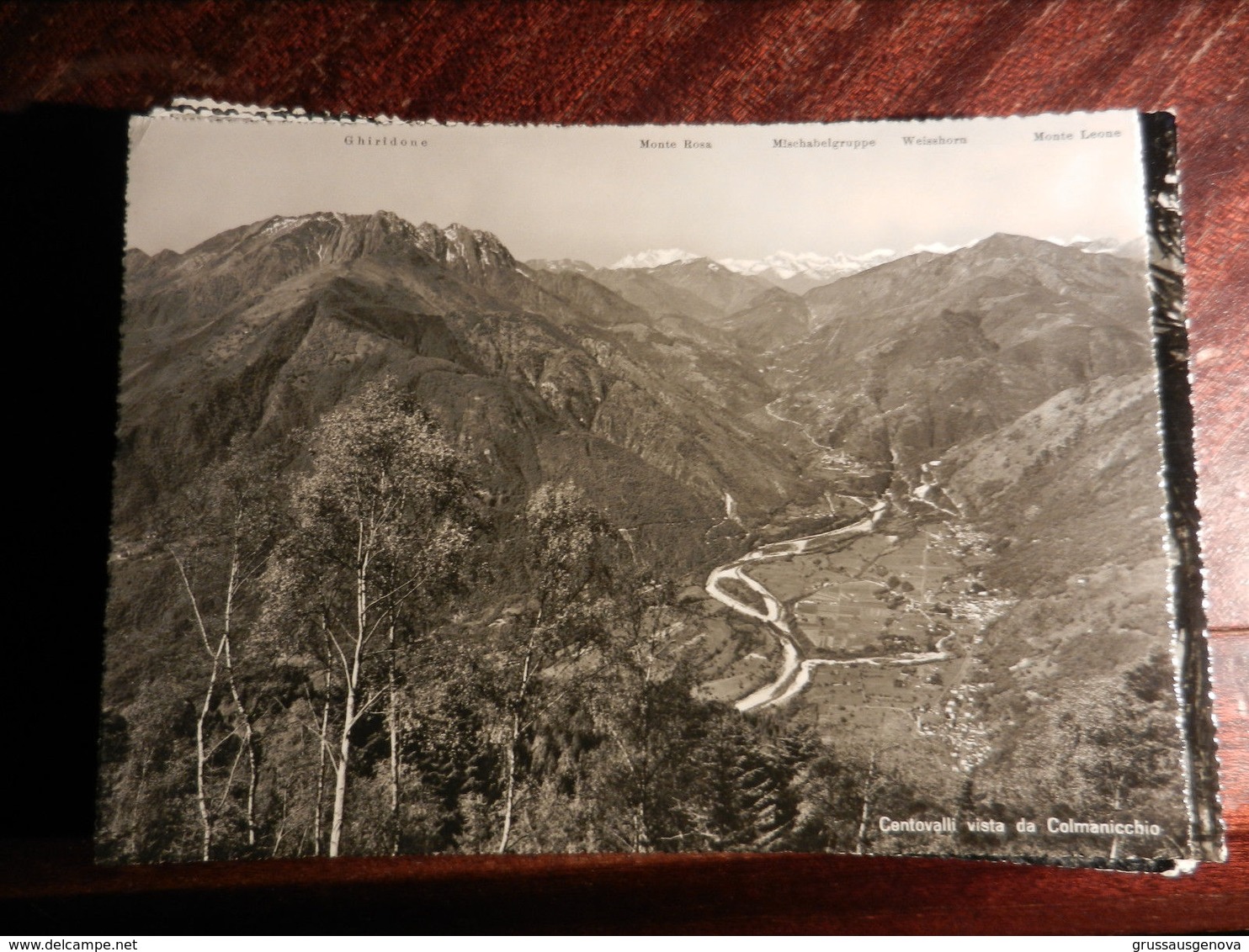 17026) SVIZZERA TI CENTOVALLI VISTA DA COLMANICCHIO NON VIAGGIATA 1953 CIRCA - Centovalli